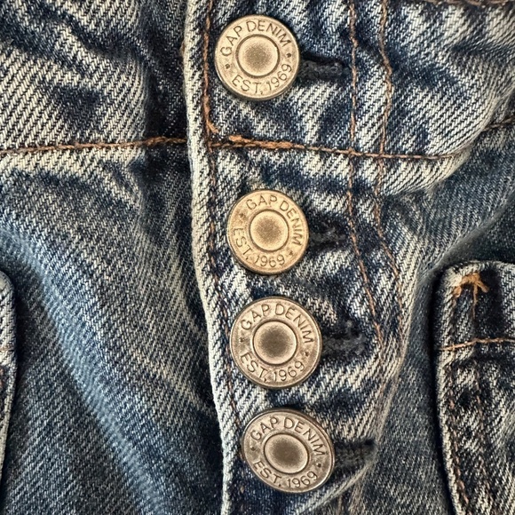 NWOT GAP Kids High Rise Stride Wide-Leg Ankle Jeans - Size 7 - Picture 2 of 7